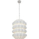 Swoon 6 Light 20 inch Matte White Foyer Pendant Ceiling Light, Smithsonian Collaboration