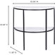 Lazlo 23.5 X 22 inch White Accent Table