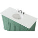 Otto 48 X 21 X 35 inch Vintage Mint Vanity Sink Set
