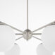 Jasper 6 Light 30 inch Satin Nickel Chandelier Ceiling Light