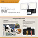 Outdoor Motion Sensor Security 2 Light 6.75 inch Black Outdoor Security Flood Light