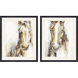 Animals Brown and Beige and White and Black Framed Art