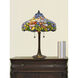 Madrina 24.5 inch 75.00 watt Bronze Tiffany Table Lamp Portable Light