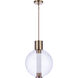 Watson LED 15.75 inch Satin Brass Pendant Ceiling Light