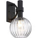 Fernwood LED 16 inch Black Outdoor Wall Sconce
