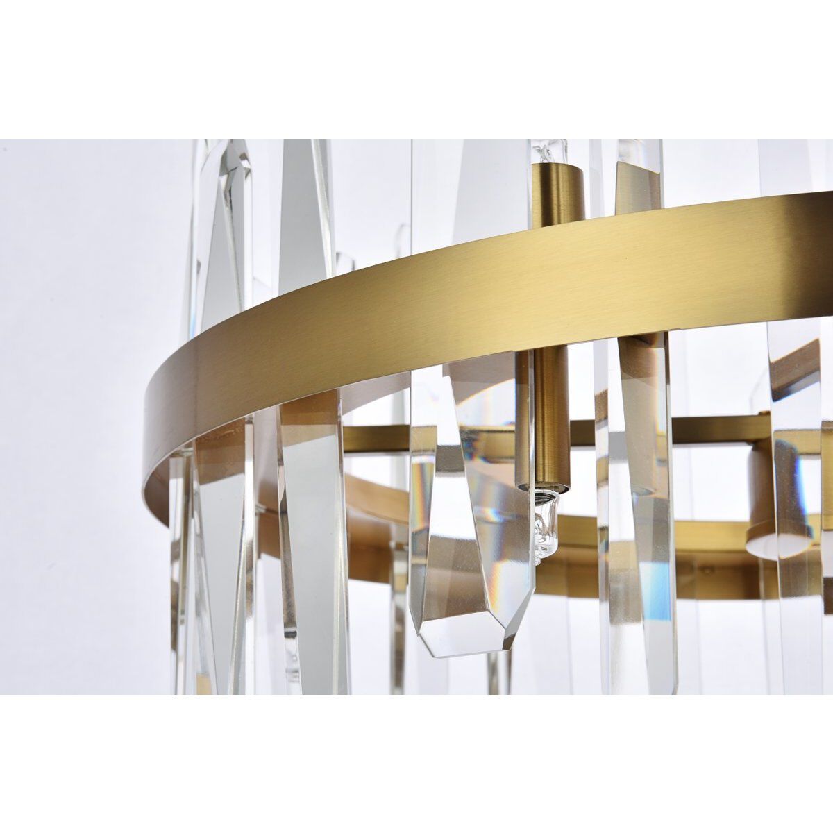 Serena 10 Light 20 inch Satin Gold Pendant Ceiling Light