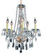 Verona 5 Light 21 inch Gold Dining Chandelier Ceiling Light in Clear, Royal Cut