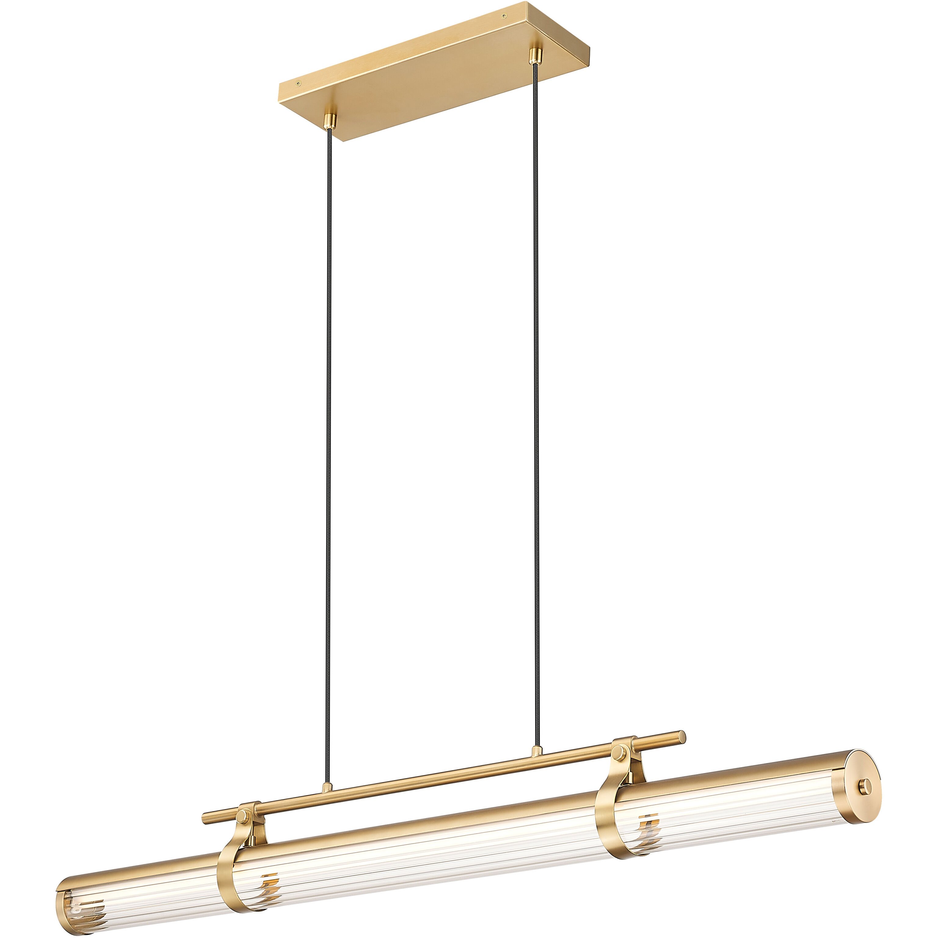 Benoit LED 44 inch Modern Gold Billiard Light Ceiling Light