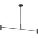 Sean Lavin Ponte 4 Light 50 inch Nightshade Black Linear Chandelier Ceiling Light