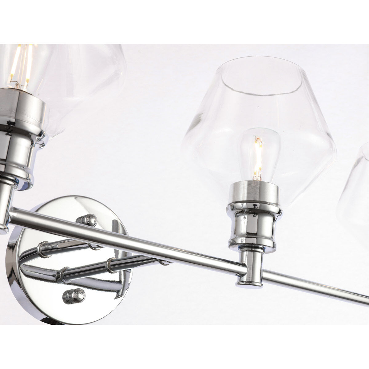 Gene 4 Light 38 inch Chrome Wall sconce Wall Light