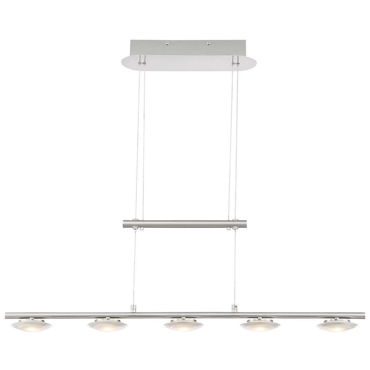 Santiago LED 33.5 inch Nickel-Matte Linear Pendant Ceiling Light