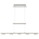 Santiago LED 33.5 inch Nickel-Matte Linear Pendant Ceiling Light