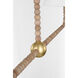 C&M by Chapman & Myers Fiona 2 Light 60 inch Gild Chandelier Ceiling Light in Standard