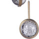 Glitzer 11.4 inch Brass Pendant Ceiling Light