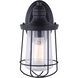 Madison 1 Light 6 inch Black Outdoor Lantern, Downlight