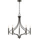 Woodlawn 5 Light 28 inch Mediterranean Bronze Chandelier Ceiling Light