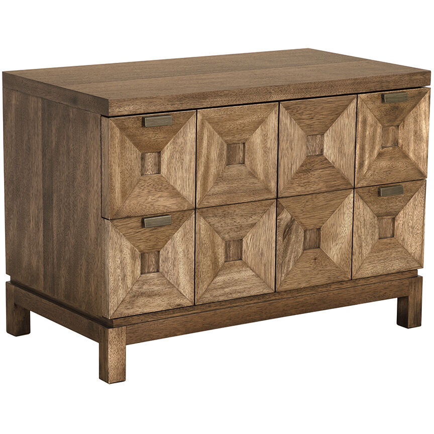 Musashi Dark Walnut Dresser, 2 Drawer