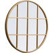 Motif 32 X 32 inch Brass Wall Mirror