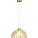 Chroman Empire 1 Light 16 inch Satin Gold Pendant Ceiling Light