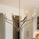 Sussex 8 Light 36.5 inch Champagne Gold and Black Chandelier Ceiling Light