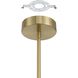 Calle LED 36 inch Brass Chandelier Ceiling Light