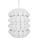 Swoon 6 Light 20 inch Matte White Foyer Ceiling Light, Smithsonian Collaboration