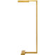 Sean Lavin Dessau 46 inch 10.4 watt Natural Brass Floor Lamp Portable Light, Integrated LED