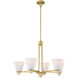 Kohlman 5 Light 30 inch Warm Brass Chandelier Ceiling Light