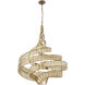 Flow 6 Light 30 inch Baguette Pendant Ceiling Light, Smithsonian Collaboration