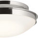 Bretta 3 Light 17.75 inch Polished Nickel Flush Mount Ceiling Light