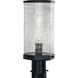 Polygon 1 Light 12.63 inch Matte Black Outdoor Post Light