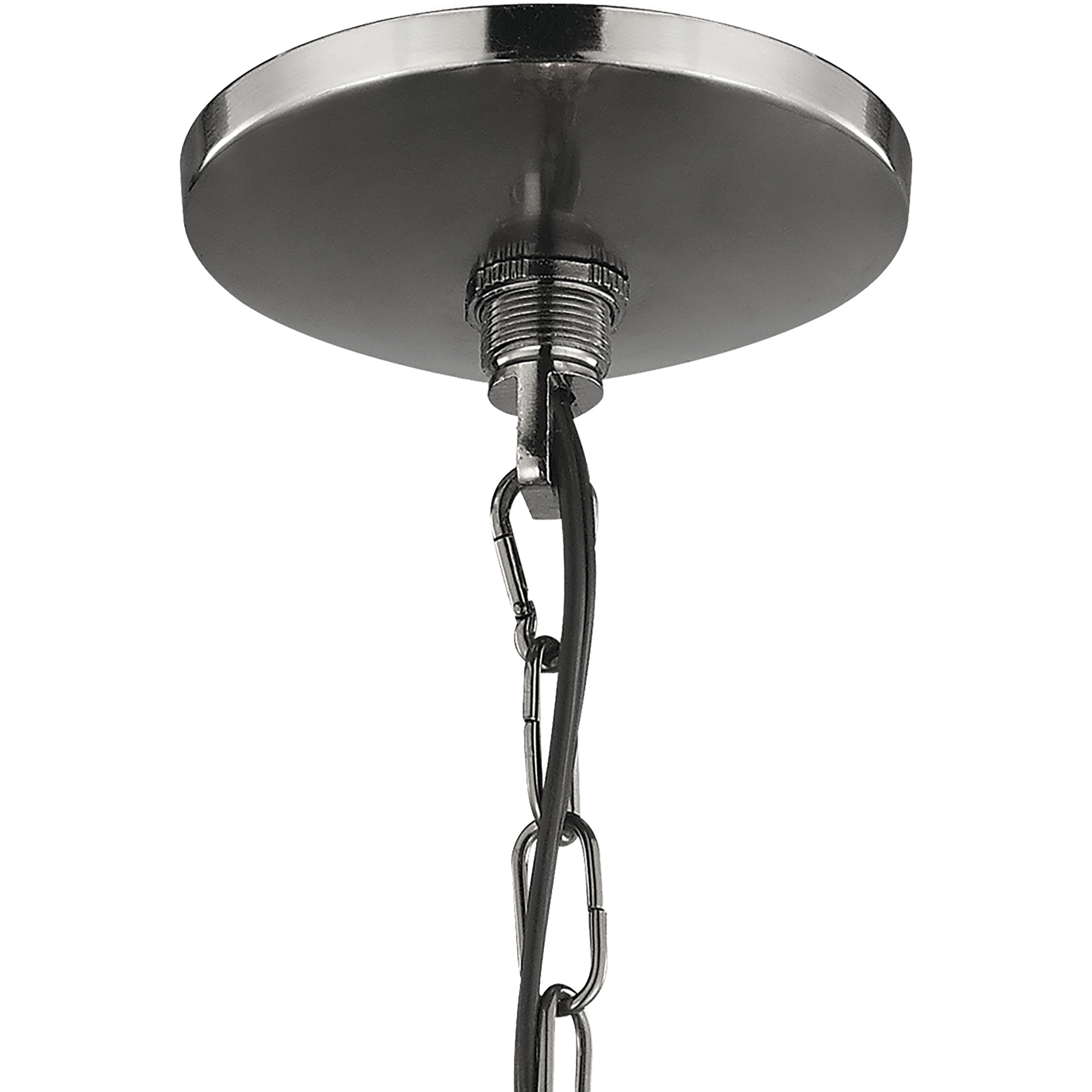 Moravian Star 1 Light 9 inch Oil Rubbed Bronze with Mercury Mini Pendant Ceiling Light