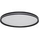 Luna LED 15.75 inch Black Flush Mount Ceiling Light