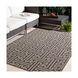 Alfresco 106 X 71 inch Black/Camel Indoor Area Rug, Polypropylene