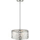 Opal 3 Light 14 inch Brushed Nickel Pendant Ceiling Light