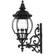 Frontenac 4 Light 29 inch Textured Black Outdoor  Wall Lantern