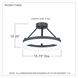 Cohen LED 16 inch Oil Rubbed Bronze Semi-Flush Mount Ceiling Light