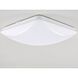 EnviroLite LED 10.75 inch White Puff Flush Mount Ceiling Light