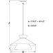 Loomis 1 Light 15.25 inch Matte Black Pendant Ceiling Light