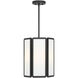 Leeds 3 Light 12 inch Matte Black Pendant Ceiling Light