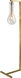 DU Series Satin Gold Floor Lamp Portable Light, Satin Gold Frame 