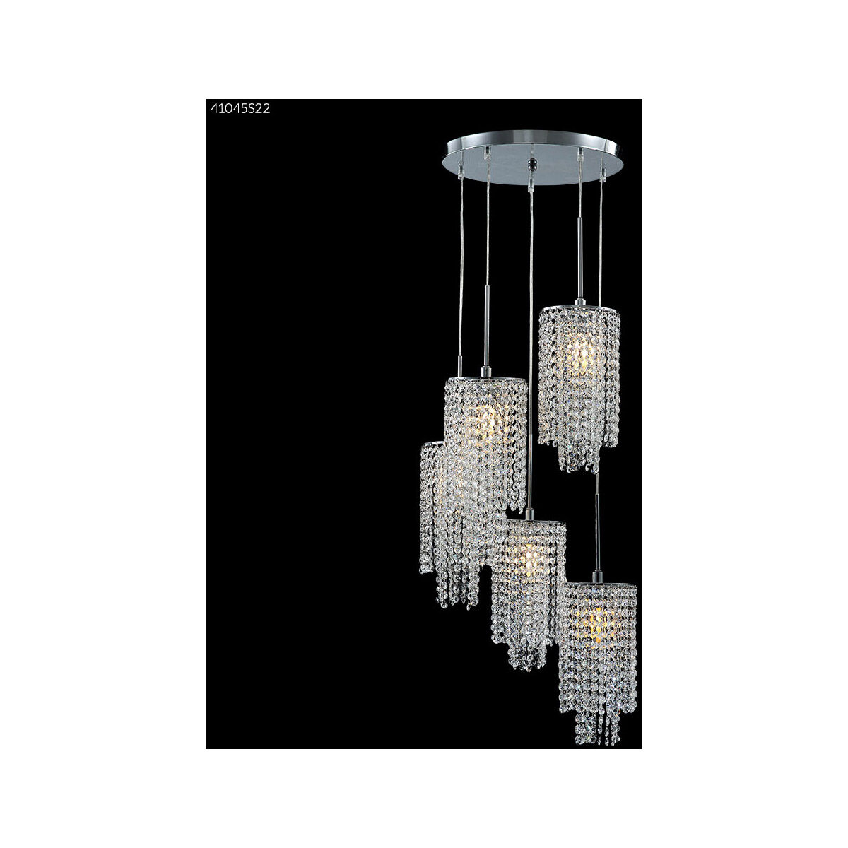 Contemporary 5 Light 18.00 inch Chandelier