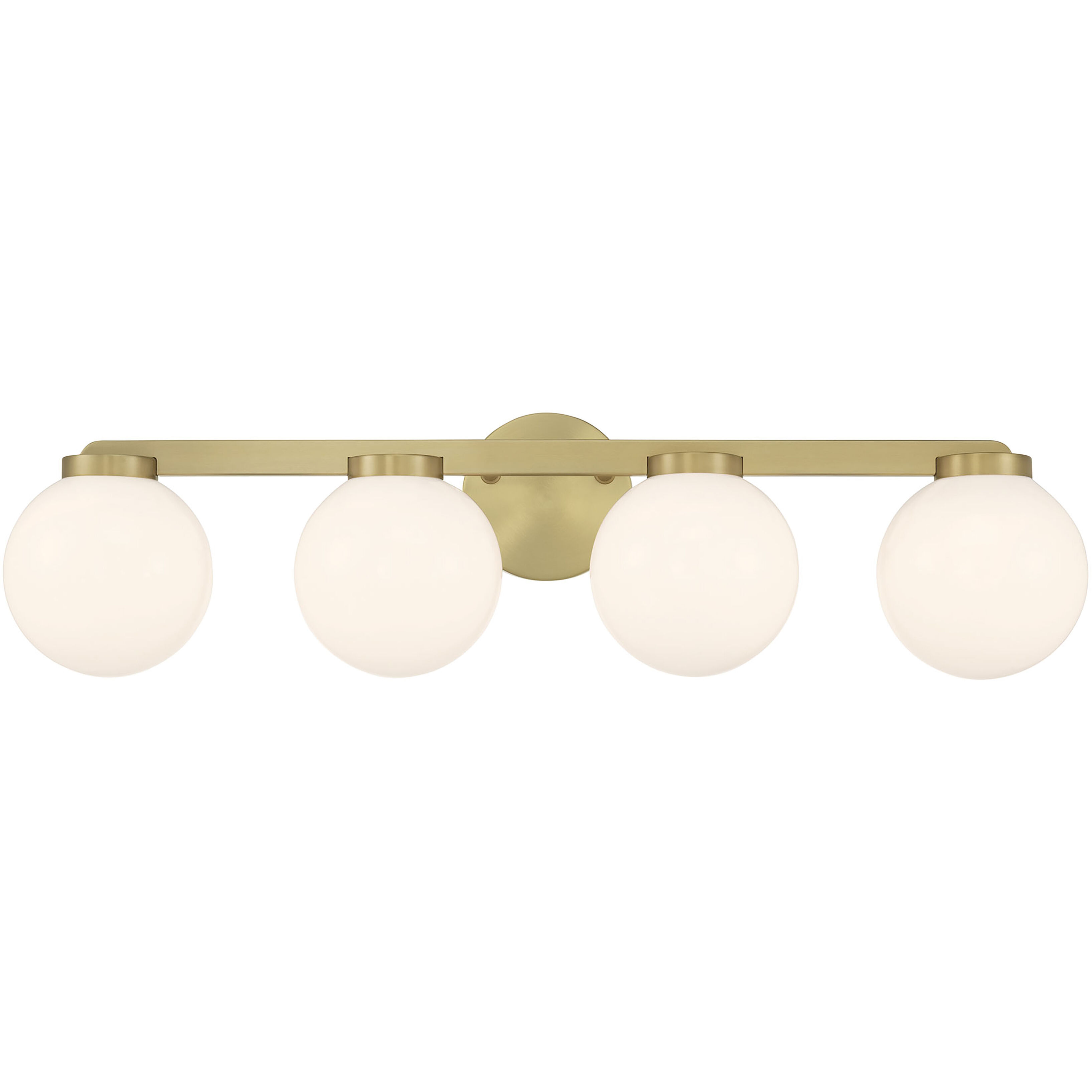 Ardeva 4 Light 30.25 inch Vintage Brass Bathroom Vanity Light Wall Light