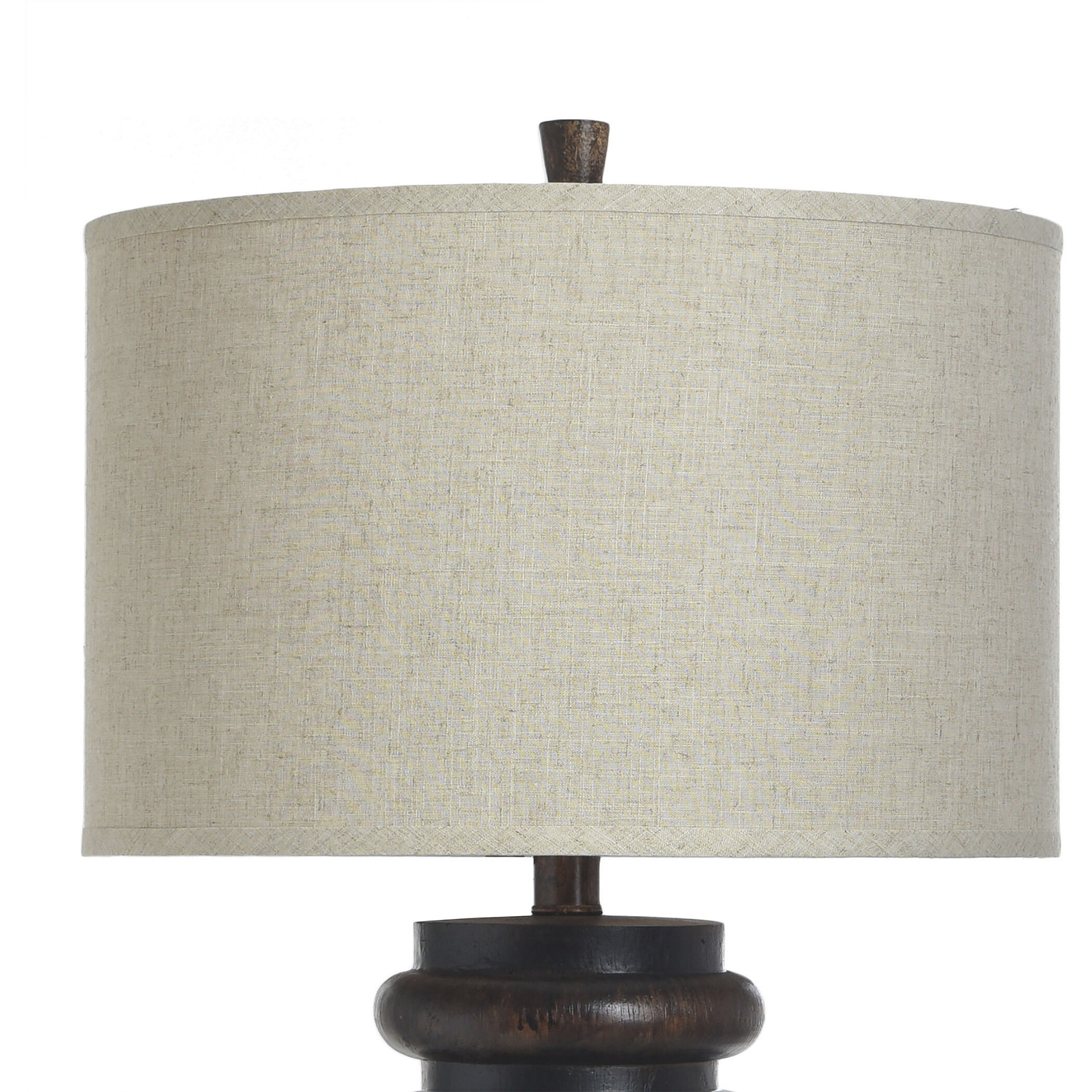 Signature 35 inch 150 watt Dark Teak Table Lamp Portable Light