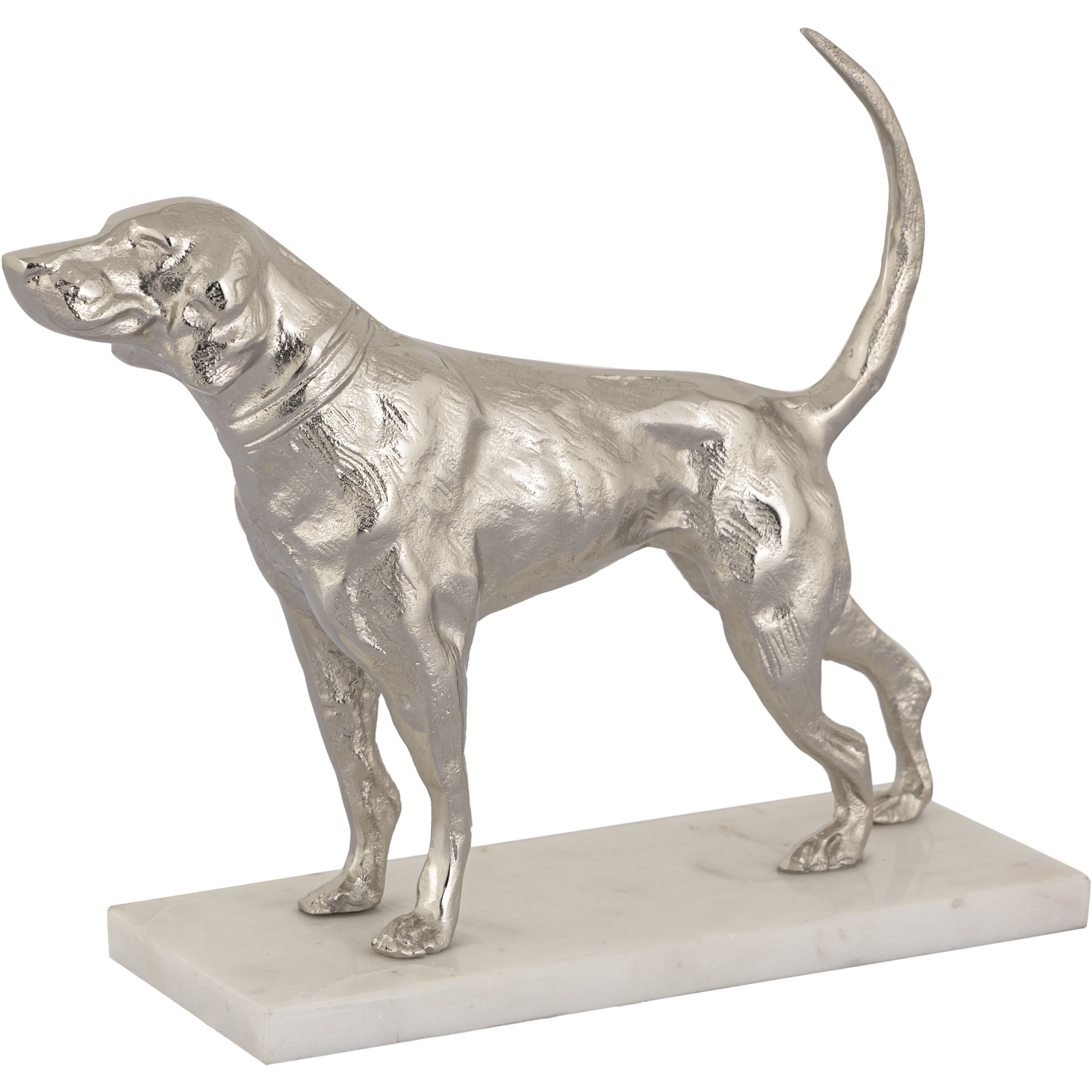 Bergie Nickel with White Dog Sculpture