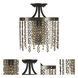 Penelope 1 Light 12 inch Brushed Nickel Semi-Flush Mount Ceiling Light