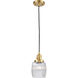 Franklin Restoration Colton LED 6 inch Satin Gold Mini Pendant Ceiling Light