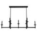 Briargrove 7 Light 51 inch Matte Black Linear Chandelier Ceiling Light