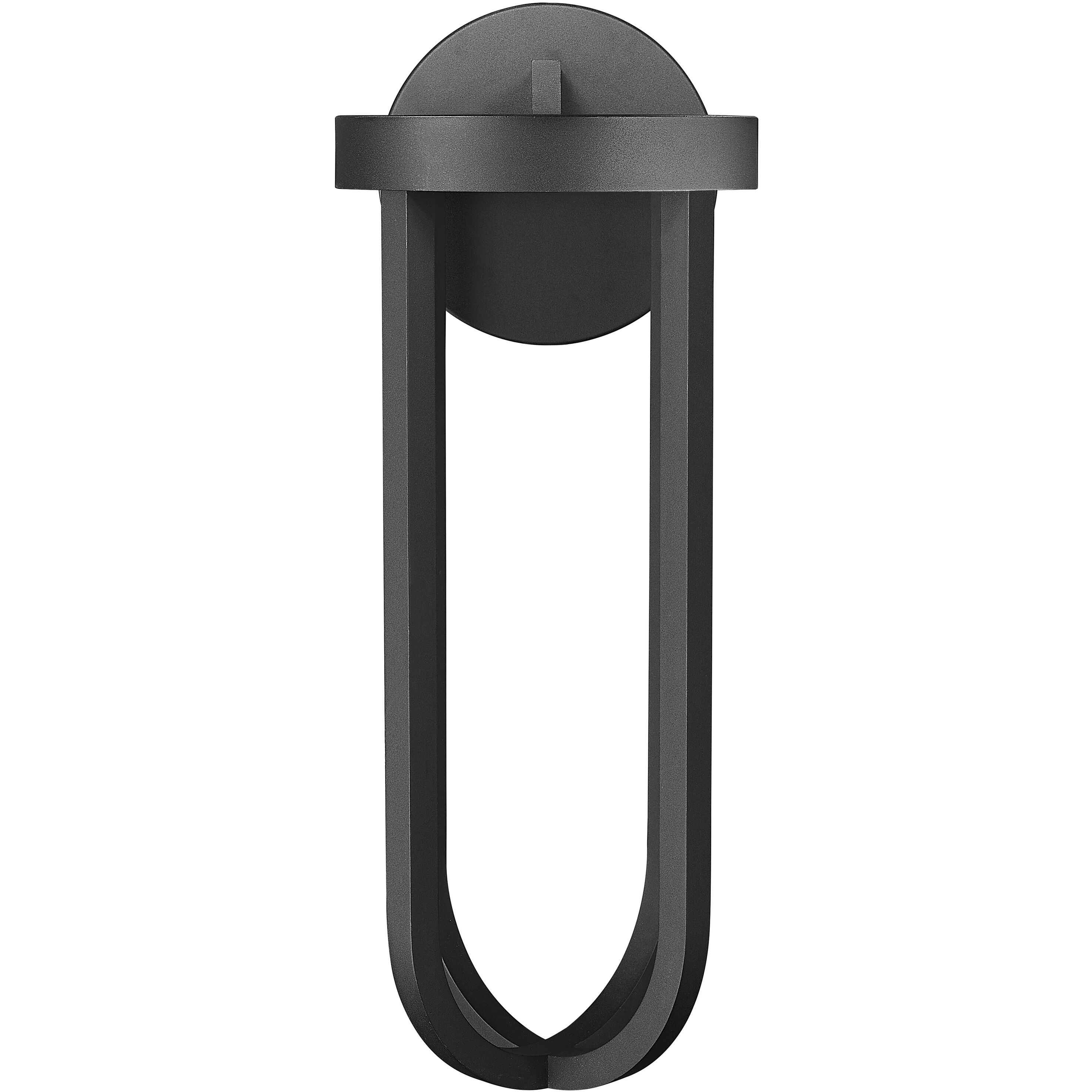Leland LED 24 inch Sand Black Outdoor Wall Light