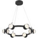 Biscayne LED 28 inch Matte Black Chandelier Ceiling Light